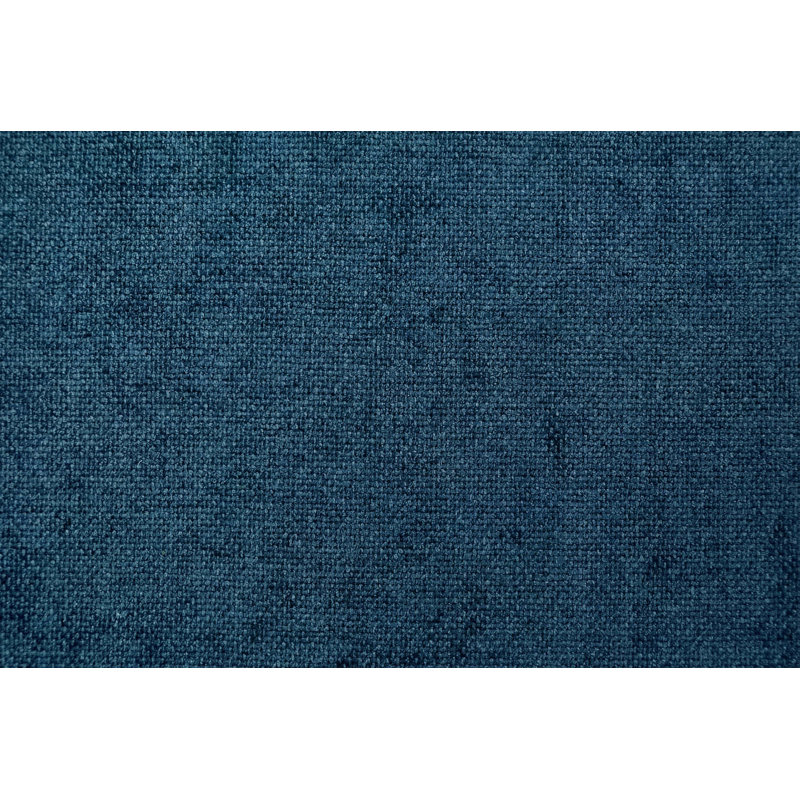 Modular Sofa with Deep Seat and Adjustable Backrest, Navy Blue Chenille