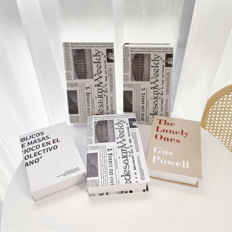 Ensemble de 5 livres pour table basse Fashion, livres de décoration scandinaves neutres