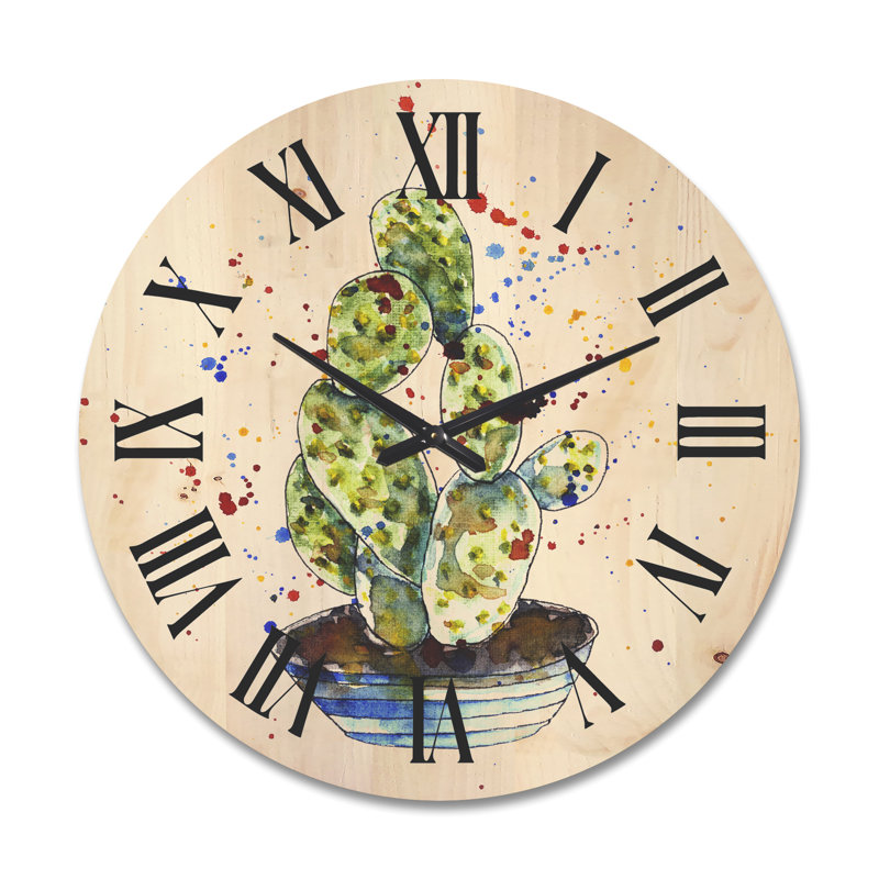 Horloge murale cactus, Très grand