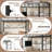 Twin Loft – Black, Flat Ladder, Steel Slats-1430629023