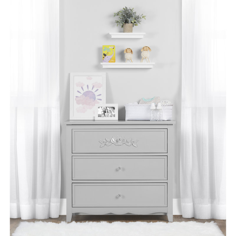 Kids 3 - Drawer Dresser, Akoya Gray Pearl