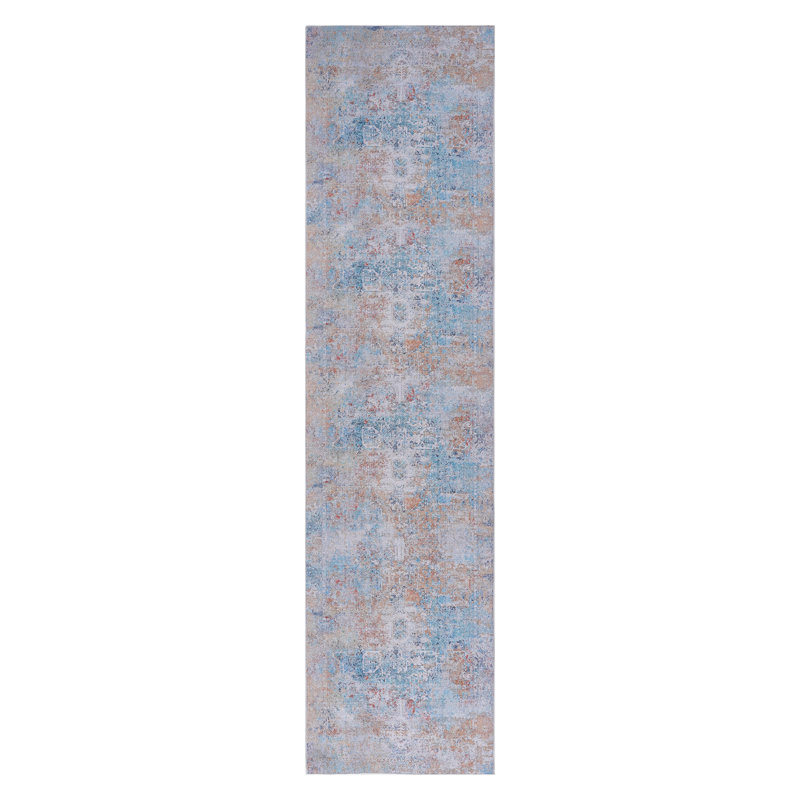 Yellow Washable Rug Area Rug, Runner 2'6" x 10'