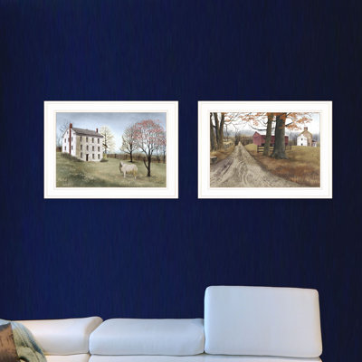 The Road Home 2-Piece Vignette Framed Wall Art for Living Room, Home Wall Decor by Billy Jacobs