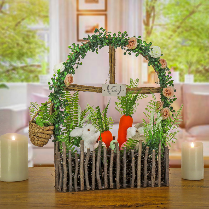 19" Easter Garden Windowpane