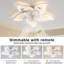 Ventilateur de plafond 27 pouces avec lumières DEL à contrôle variable à distance, ventilateur à 6 vitesses-125784066
