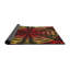 Tapis noir/rouge/jaune à motifs-1803274940