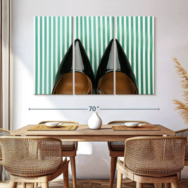 Shuttleworth Chic Black Shoes, 42" H x 65" W