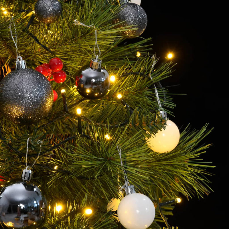 Arbre de Noël artificiel éclairé, 4,9 pi