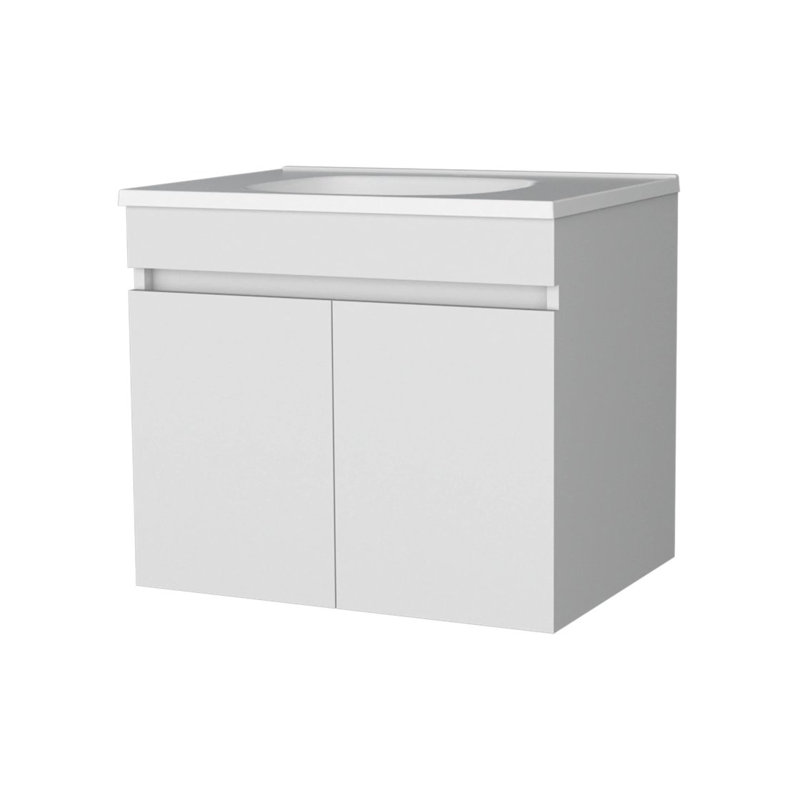 Coiffeuse blanche avec 2 portes, Blanc