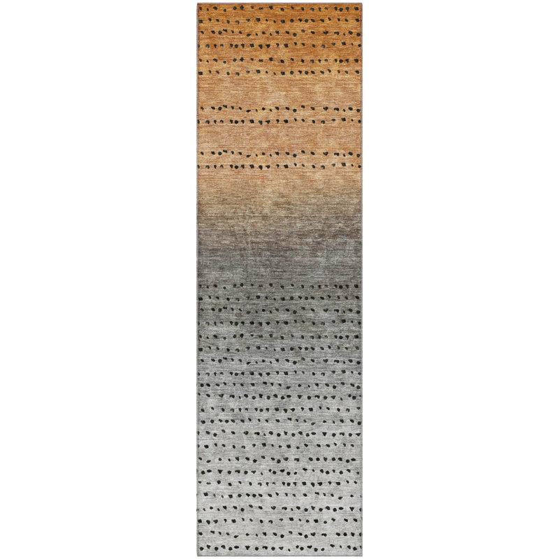 Premium Machine Washable Ansley Abstract Rug, Runner 2'3" x 7'6"