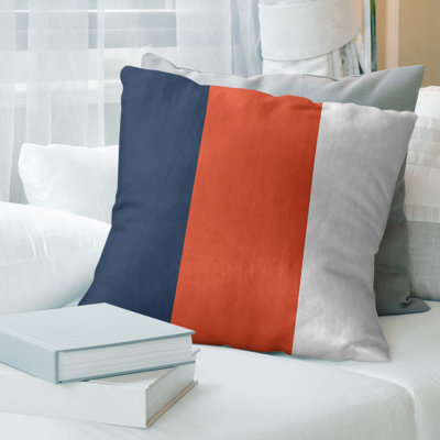 Leather/Suede Reversible Throw Pillow