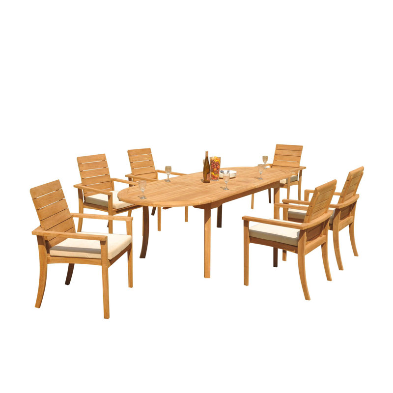 Algrave Outdoor 7 - Piece Teak Dining Set