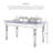 Traditional Wood Writing Desk with Turned Legs-432825451