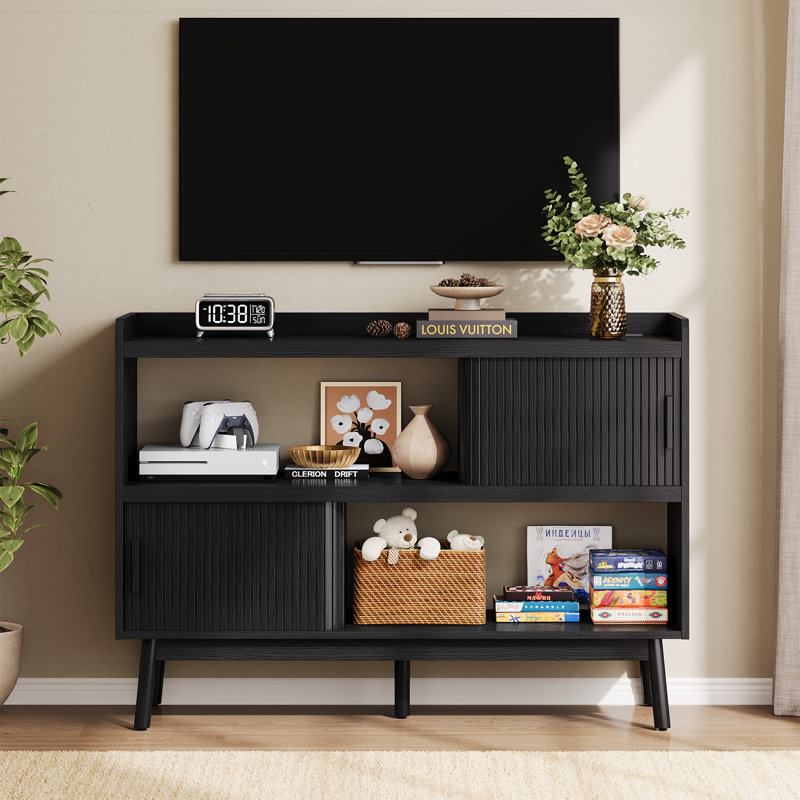 51" Sideboard Buffet Cabinet With Outlet - Storage Cabinet For Office, Bedroom Storage Cabinet, Hallway Storage Cabinet, Console Storage Cabinet