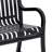 Open Air Series Premium Ribbed Bench with Back