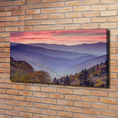 Sunset Mountains - Wrapped Canvas Print