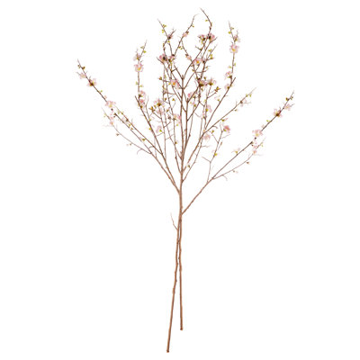 PINK QUINCE BLOSSOM BRANCHES 54", SET OF 2