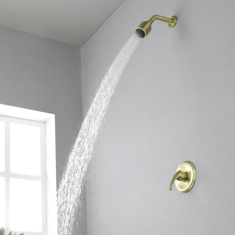 Robinet de douche avec valve brute, Or