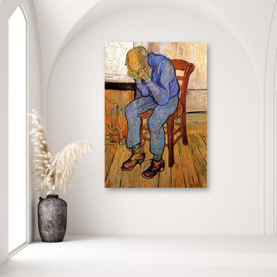 Old Man In Sadness' - V. Van Gogh - No Frame Print on Canvas