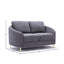 Causeuse en lin gris
