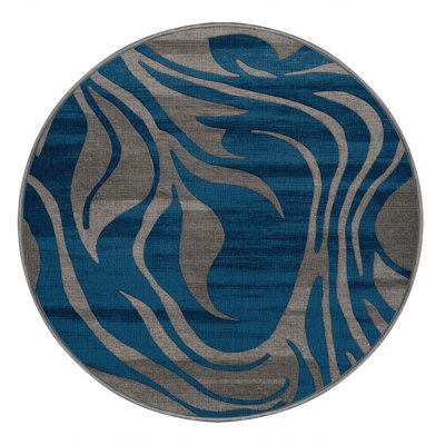 Tapis abstrait gris lavable à la machine