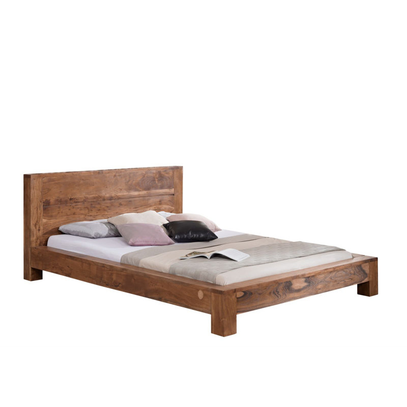 Shaman Solid Wood Bed, 140 x 200cm