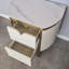 60cm W Stainless Steel Bedside Table