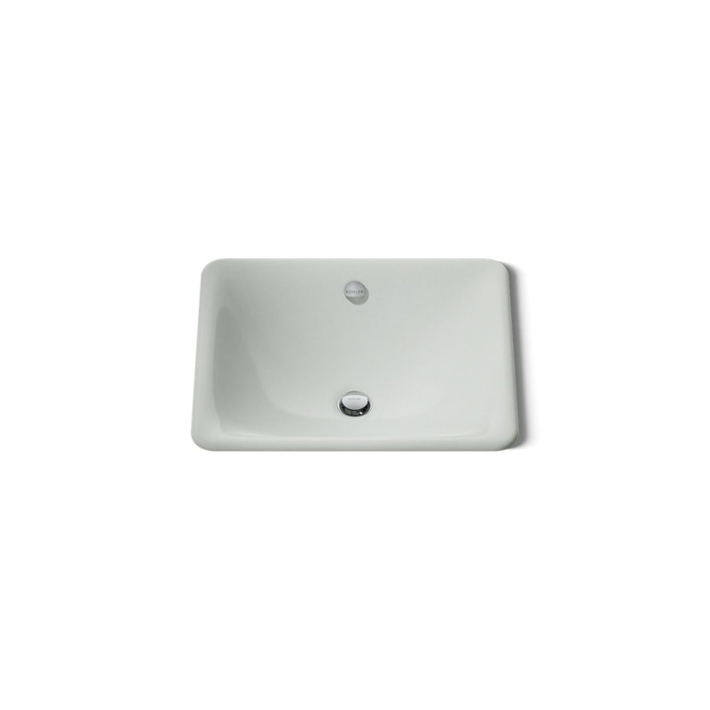 Iron Plains Dual-Mount Bathroom Sink, Sea Salt