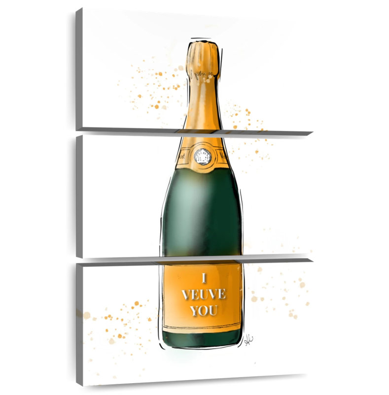 I Veuve You, 74" H x 48" W