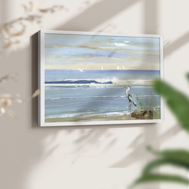 Sunrise Bay - Impression encadrée - Restickable, H 8 po x l 10 po, Blanc