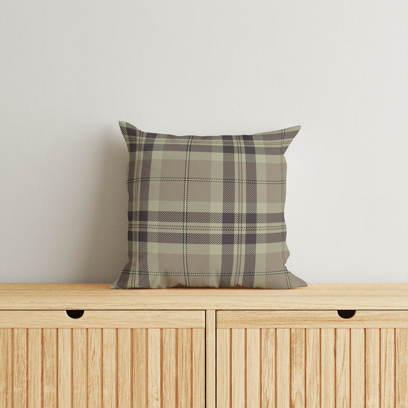 Coussin Vinny, Taupe / Gris, H 26 po x l 26 po