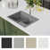 Vidaxl Kitchen Sink With Overflow Hole Double Basins Granite