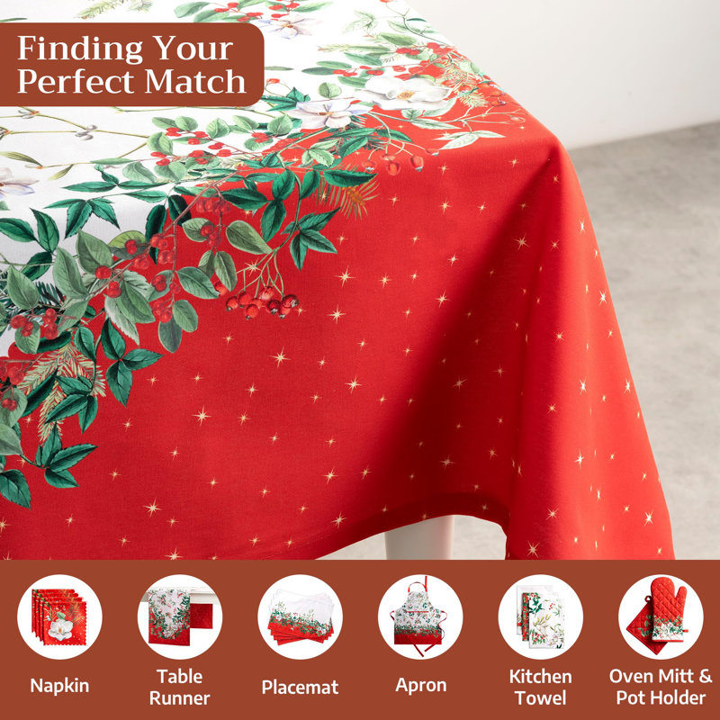 Maison d'Hermine Noel 100% Cotton Tablecloth - 70" x 140"
