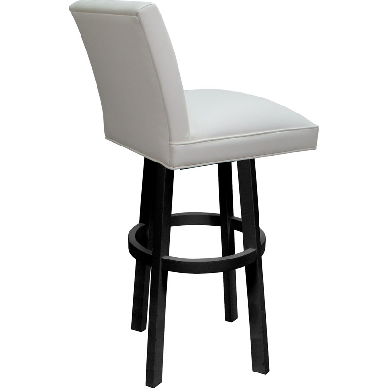 Ocean Vinyl , White Seat/Black Frame