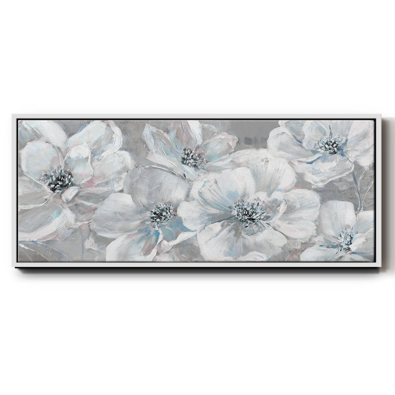 Soft Teal Summer - toile encadrée, H 20 po x l 50 po