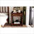 Retro Walnut Nightstand with Drawer &amp; Open Shelf for Bedroom-2026971444
