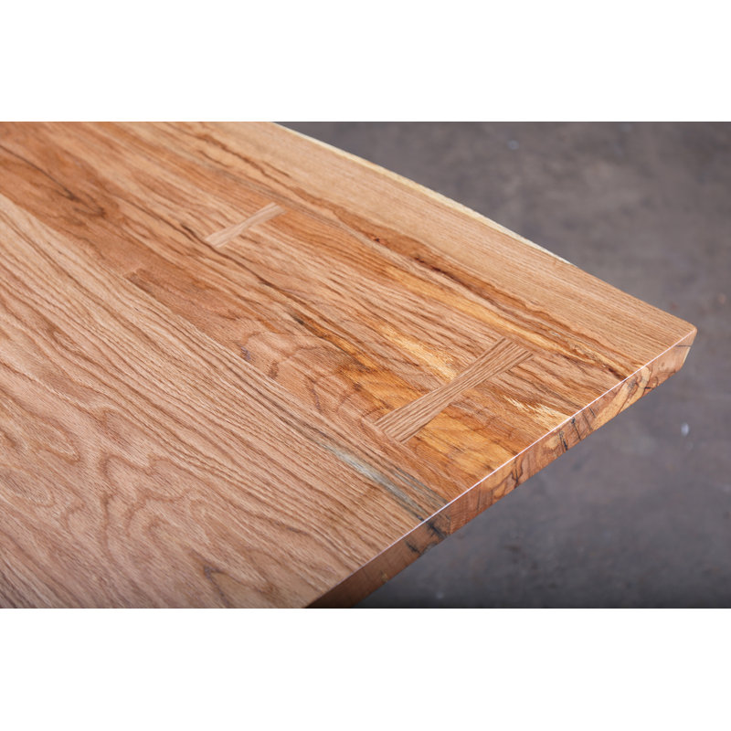 Solid Oak Dining Table, 30” H x 72” L x 38” W