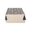 Repose-pieds rectangulaire, noir naturel