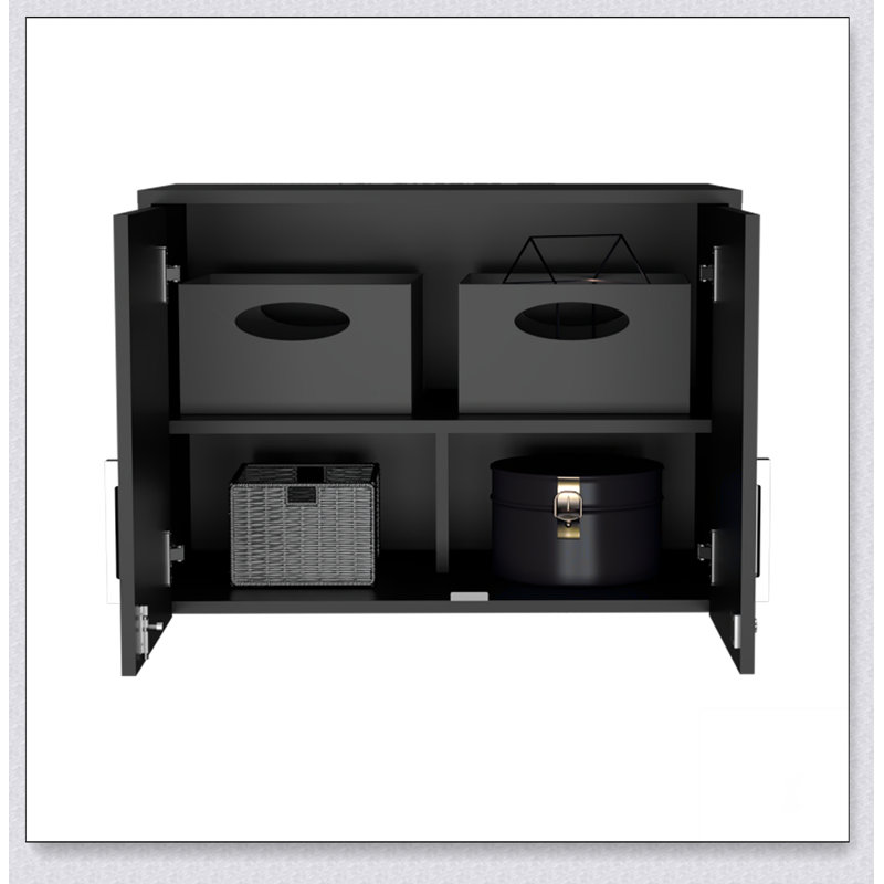 Storage Cabinet - Wall Cabinet, Three Interior Shelves, Double Door