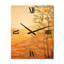 Golden Sunset Glow Over Orange Meadows, peinture - horloge murale-1584734110