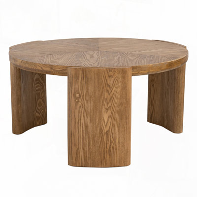 Round Coffee Table with Curved Legs