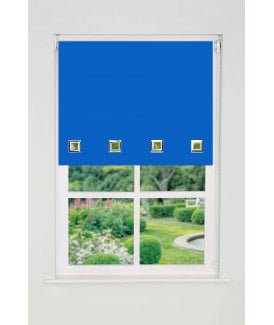 Semi Sheer Roller Shade, 50cm W x 165cm L, Blue
