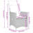  Garden Dining Set Grey