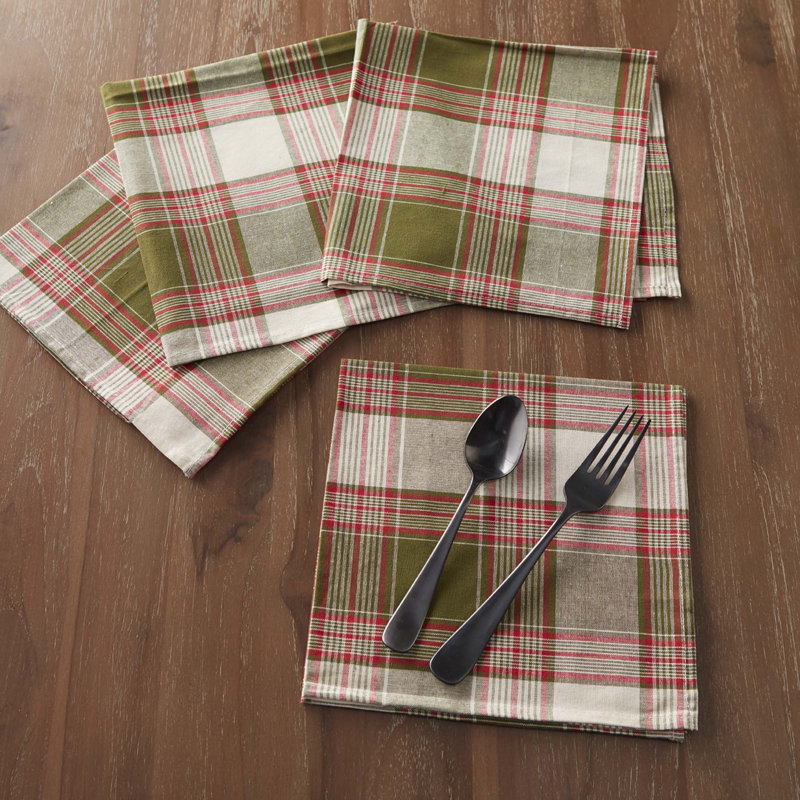 Serviettes de table en tissu écossais wilstead