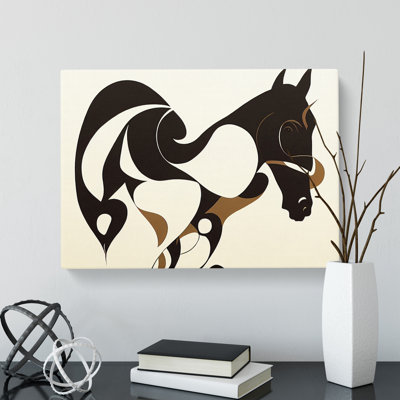 Supreme Abstract Horse - Wrapped Canvas