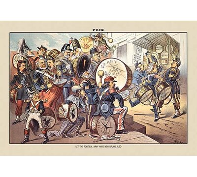 Puck Magazine: Let the Political Army Have the New Drums Also! by Bernhard Gillam Painting Print -  Buyenlarge, 0-587-13139-xC2842