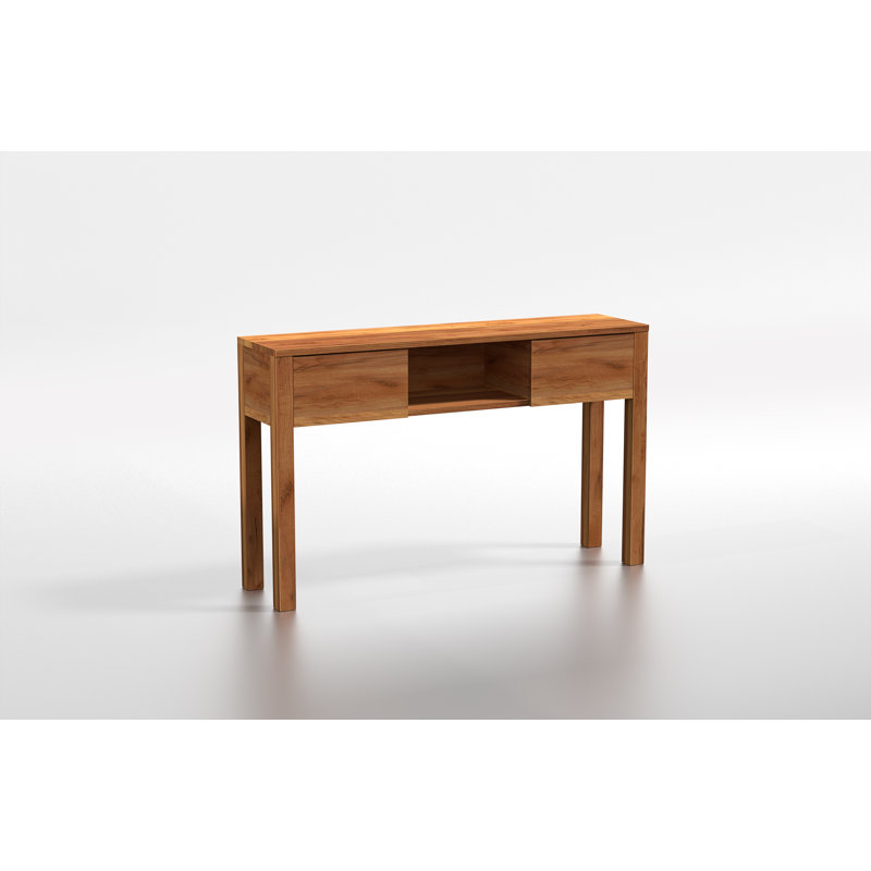 Magnar 120cm Solid Wood Console Table, Oak Brown