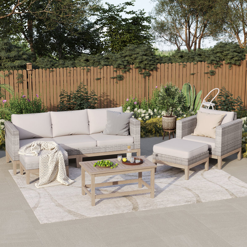 6-Person Seating Group with Cushions