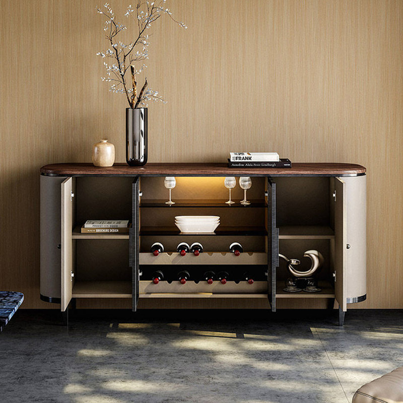 Buffet de rangement moderne et minimaliste, H 35,43 po x l 62,99 po x P 15,75 po