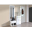 Framed Wall Mounted Overmantle Mirror in White